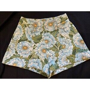 Zara Flower Knit High Waisted Jewel Jacquard with Rhinestones  Medium shorts